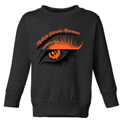 Multiple Sclerosis Awareness Eye Design Toddler Sweatshirt