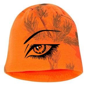 Multiple Sclerosis Awareness Eye Design Kati - Camo Knit Beanie