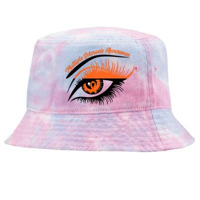 Multiple Sclerosis Awareness Eye Design Tie-Dyed Bucket Hat