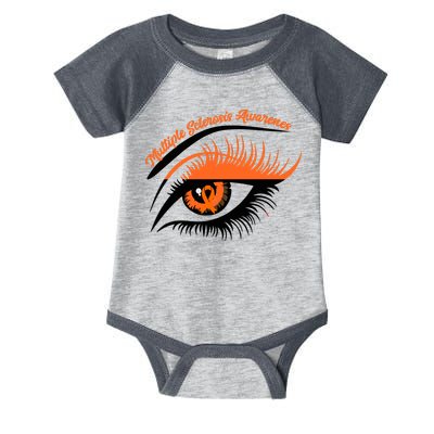 Multiple Sclerosis Awareness Eye Design Infant Baby Jersey Bodysuit