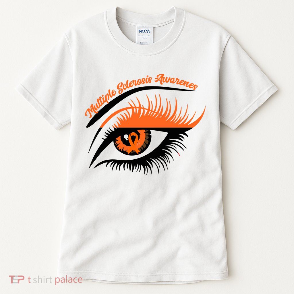 Multiple Sclerosis Awareness Eye Design Tall T-Shirt