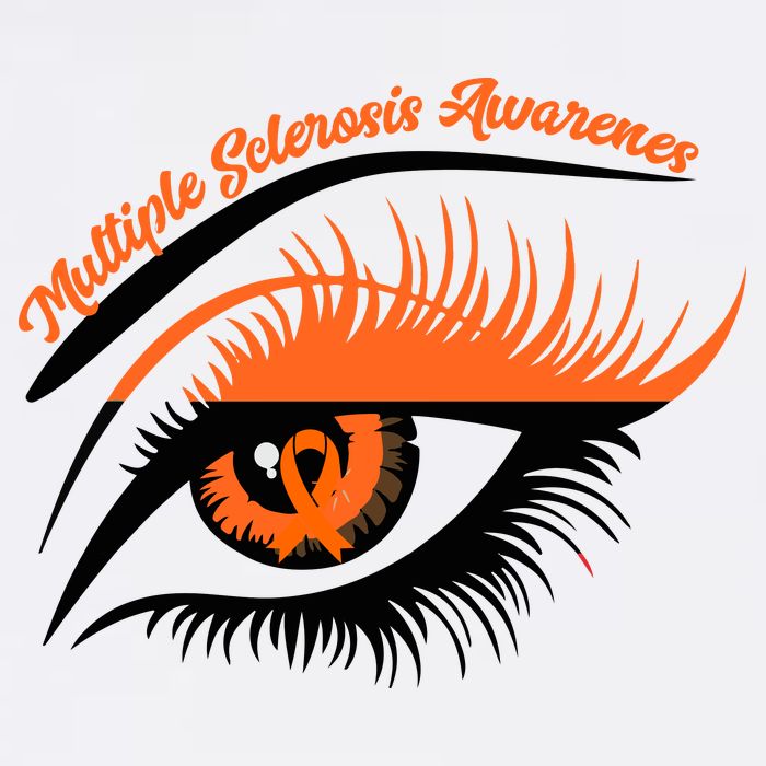 Multiple Sclerosis Awareness Eye Design Beanie