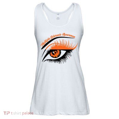 Multiple Sclerosis Awareness Eye Design Ladies Essential Flowy Tank