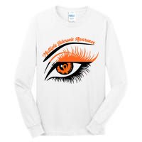 Multiple Sclerosis Awareness Eye Design Tall Long Sleeve T-Shirt