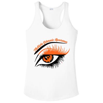 Multiple Sclerosis Awareness Eye Design Ladies PosiCharge Competitor Racerback Tank