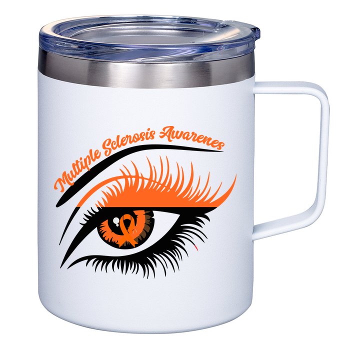Multiple Sclerosis Awareness Eye Design 12oz Stainless Steel Coffee Mug