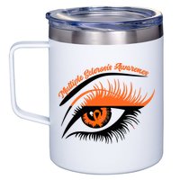 Multiple Sclerosis Awareness Eye Design 12oz Stainless Steel Coffee Mug