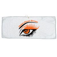 Multiple Sclerosis Awareness Eye Design Large Microfiber Waffle Golf Towel