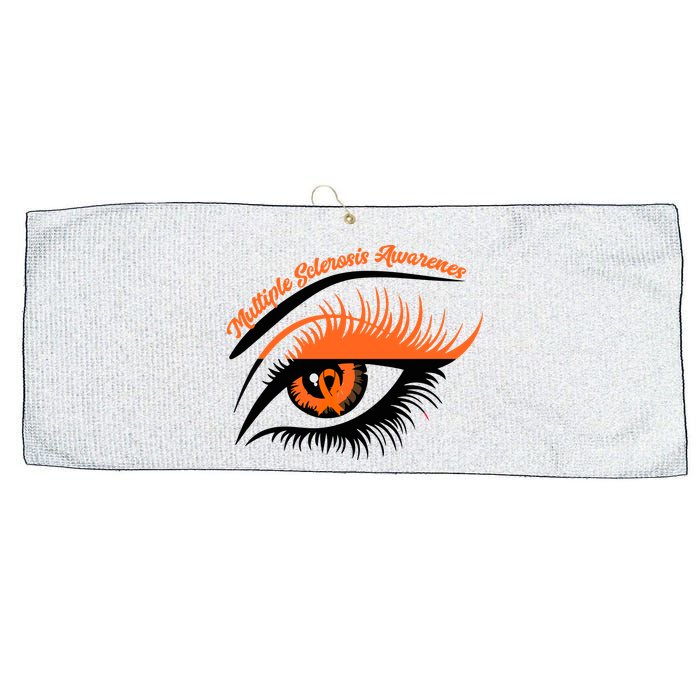 Multiple Sclerosis Awareness Eye Design Large Microfiber Waffle Golf Towel