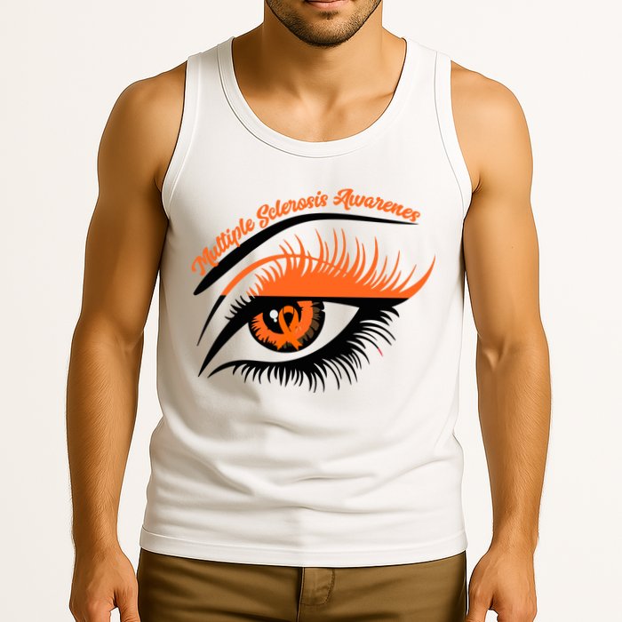 Multiple Sclerosis Awareness Eye Design Tank Top
