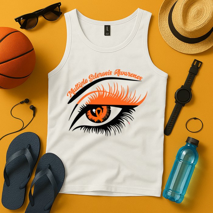 Multiple Sclerosis Awareness Eye Design Tank Top