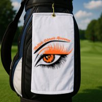 Multiple Sclerosis Awareness Eye Design Golf Towel