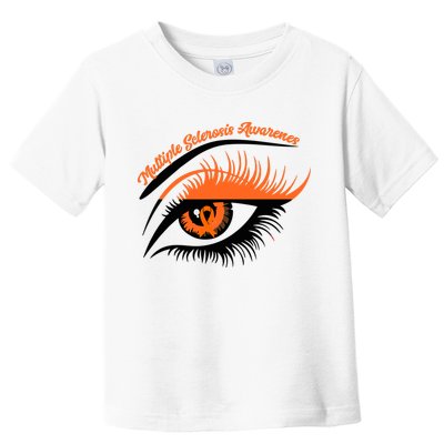 Multiple Sclerosis Awareness Eye Design Toddler T-Shirt