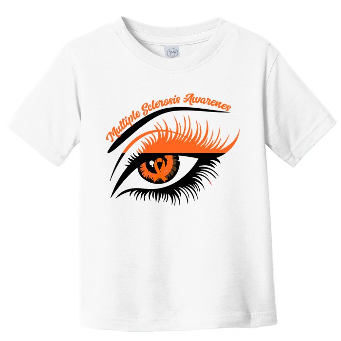 Multiple Sclerosis Awareness Eye Design Toddler T-Shirt