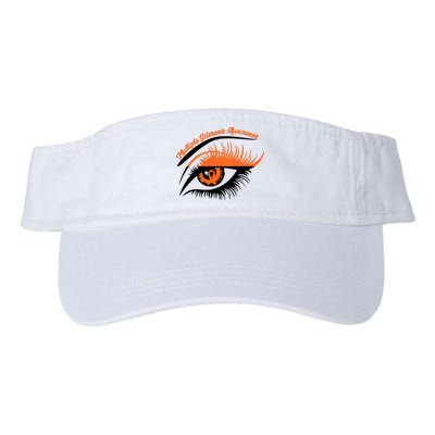 Multiple Sclerosis Awareness Eye Design Valucap Bio-Washed Visor