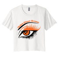 Multiple Sclerosis Awareness Eye Design Crop Top
