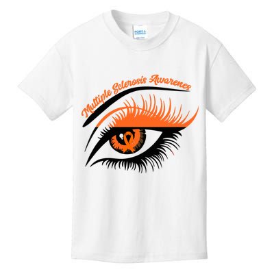 Multiple Sclerosis Awareness Eye Design Kids T-Shirt