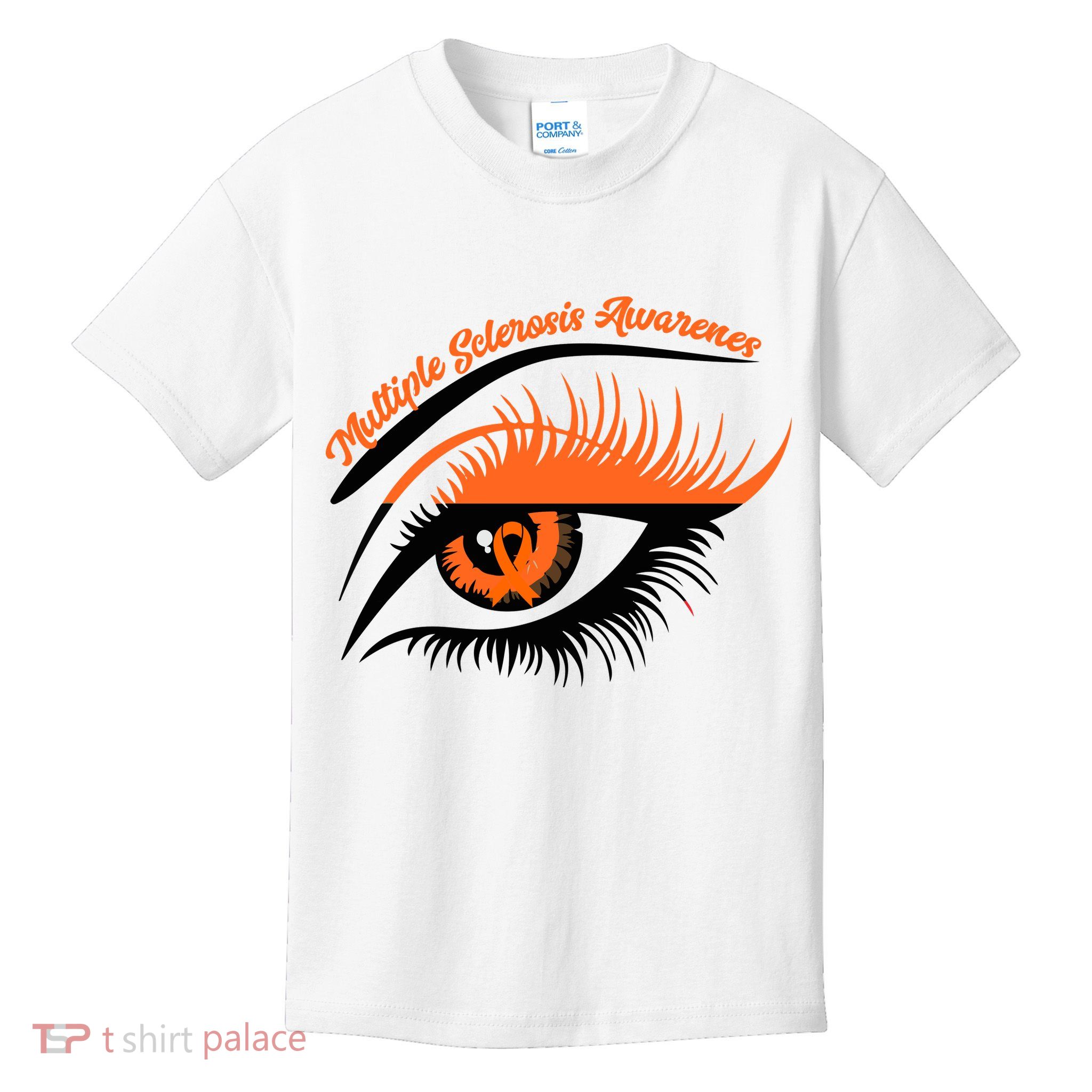 Multiple Sclerosis Awareness Eye Design Kids T-Shirt