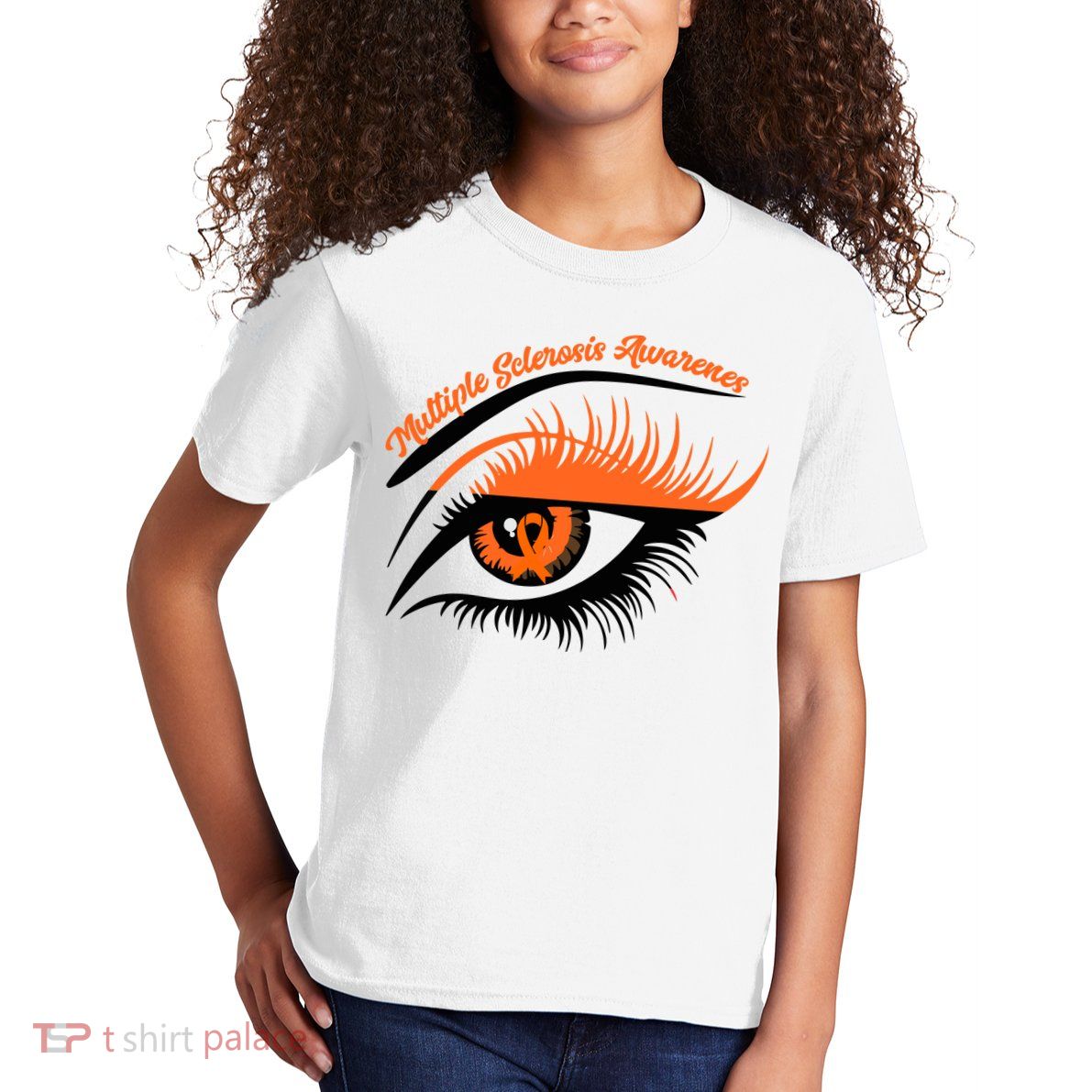Multiple Sclerosis Awareness Eye Design Kids T-Shirt