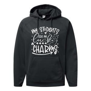 My Student Are My Lucky Charms St Patricks Day Teacher Performance Fleece Hoodie