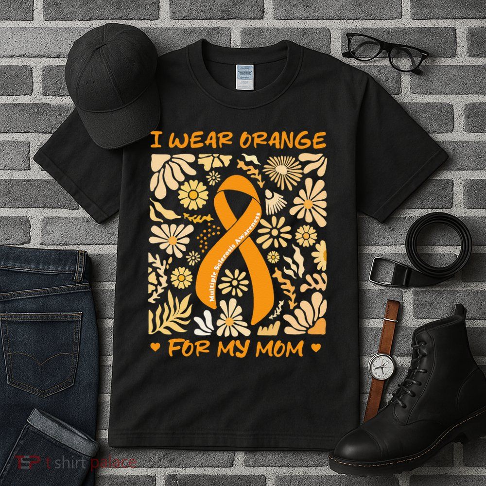 Multiple Sclerosis Awareness I Wear Orange for My Mom Boho Gift Tall T-Shirt