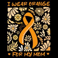 Multiple Sclerosis Awareness I Wear Orange for My Mom Boho Gift Drawstring Bag