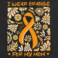 Multiple Sclerosis Awareness I Wear Orange for My Mom Boho Gift Golf Towel
