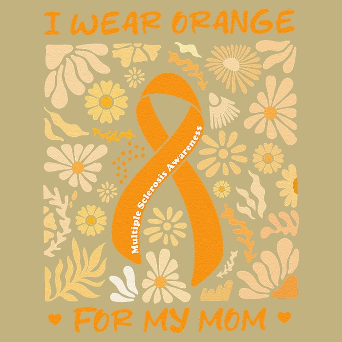 Multiple Sclerosis Awareness I Wear Orange for My Mom Boho Gift Cooling Performance Crew T-Shirt