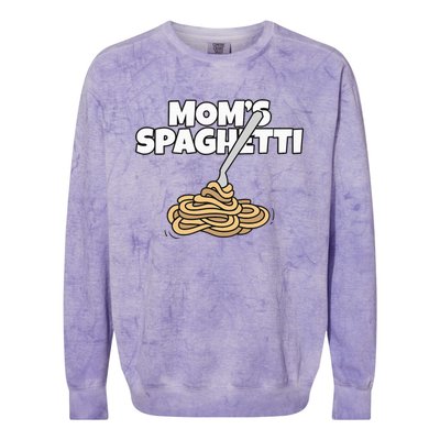 Moms Spaghetti And Meatballs Love Italian Food Gifts Foodies Colorblast Crewneck Sweatshirt