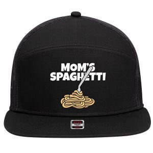 Moms Spaghetti And Meatballs Love Italian Food Gifts Foodies 7 Panel Mesh Trucker Snapback Hat