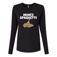 Moms Spaghetti And Meatballs Love Italian Food Gifts Foodies Womens Cotton Relaxed Long Sleeve T-Shirt