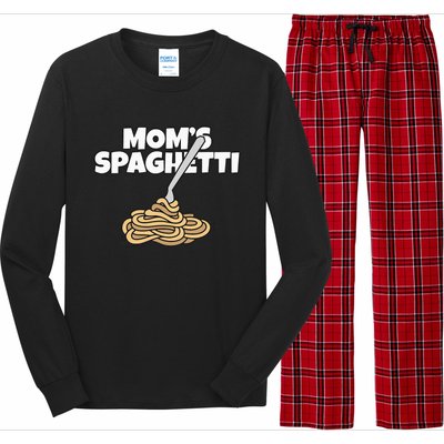 Moms Spaghetti And Meatballs Love Italian Food Gifts Foodies Long Sleeve Pajama Set