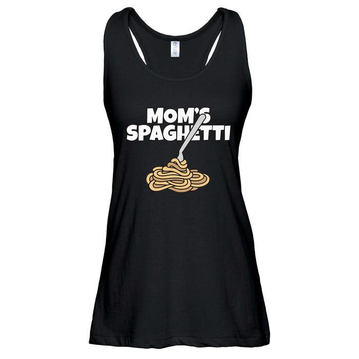 Moms Spaghetti And Meatballs Love Italian Food Gifts Foodies Ladies Essential Flowy Tank