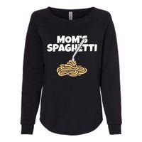 Moms Spaghetti And Meatballs Love Italian Food Gifts Foodies Womens California Wash Sweatshirt