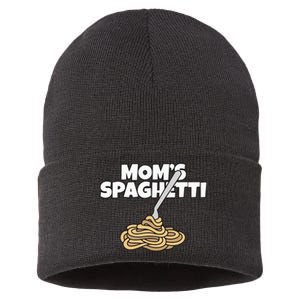 Moms Spaghetti And Meatballs Love Italian Food Gifts Foodies Sustainable Knit Beanie