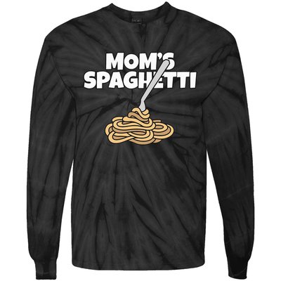 Moms Spaghetti And Meatballs Love Italian Food Gifts Foodies Tie-Dye Long Sleeve Shirt