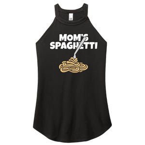 Moms Spaghetti And Meatballs Love Italian Food Gifts Foodies Women's Perfect Tri Rocker Tank