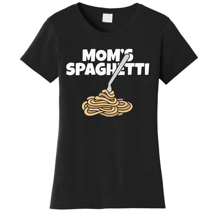 Moms Spaghetti And Meatballs Love Italian Food Gifts Foodies Women's T-Shirt