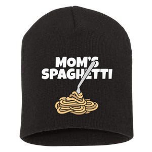 Moms Spaghetti And Meatballs Love Italian Food Gifts Foodies Short Acrylic Beanie