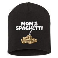 Moms Spaghetti And Meatballs Love Italian Food Gifts Foodies Short Acrylic Beanie