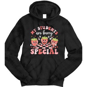 My Students Are Berry Special ValentineS Day Teacher Tie Dye Hoodie