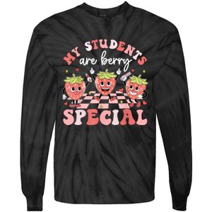 My Students Are Berry Special ValentineS Day Teacher Tie-Dye Long Sleeve Shirt