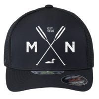 Minnesota State Awesome Mn Nice Adventure 1858 Loon Flexfit Unipanel Trucker Cap