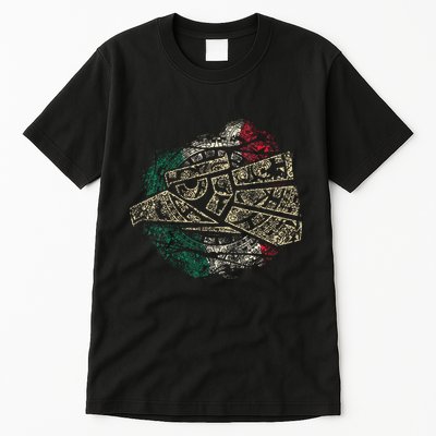 Mexico Sacred Aztec Calendar Mexican Eagle Archeological Tall T-Shirt