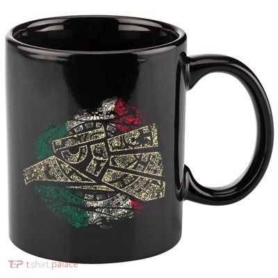 Mexico Sacred Aztec Calendar Mexican Eagle Archeological 11oz C Handle Ceramic Mug