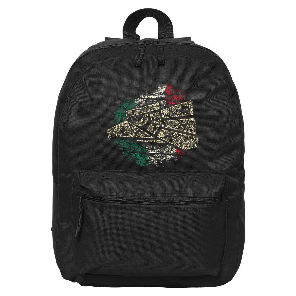 Mexico Sacred Aztec Calendar Mexican Eagle Archeological 16 in Basic Backpack