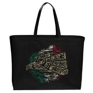 Mexico Sacred Aztec Calendar Mexican Eagle Archeological Cotton Canvas Jumbo Tote