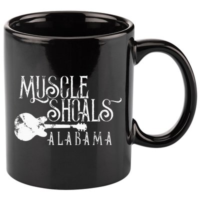 Muscle Shoals Alabama With Guitar Swampy Soul Music Fans 11oz C Handle Ceramic Mug