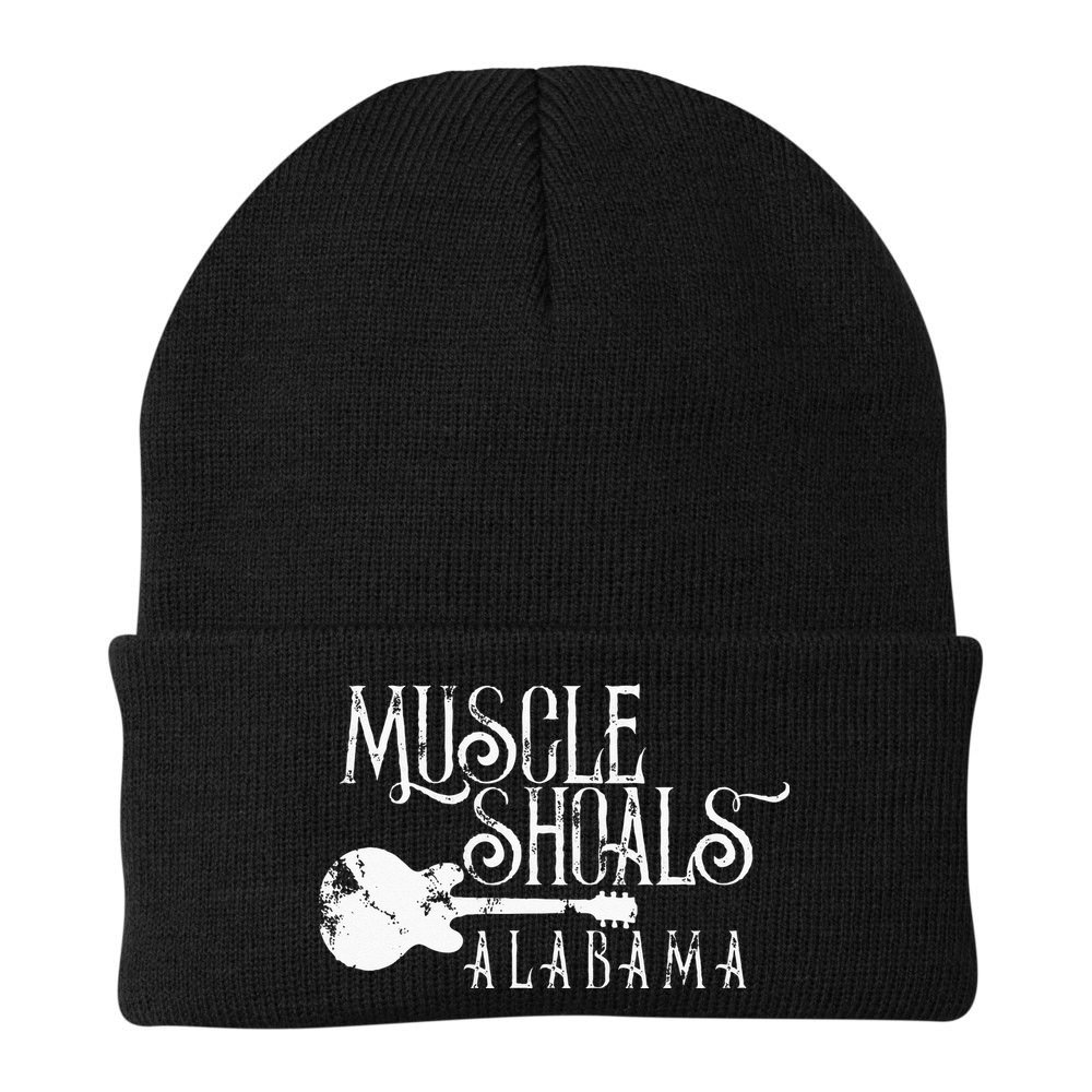 Muscle Shoals Alabama With Guitar Swampy Soul Music Fans Beanie