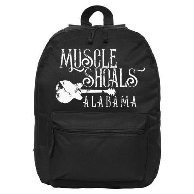 Muscle Shoals Alabama With Guitar Swampy Soul Music Fans 16 in Basic Backpack